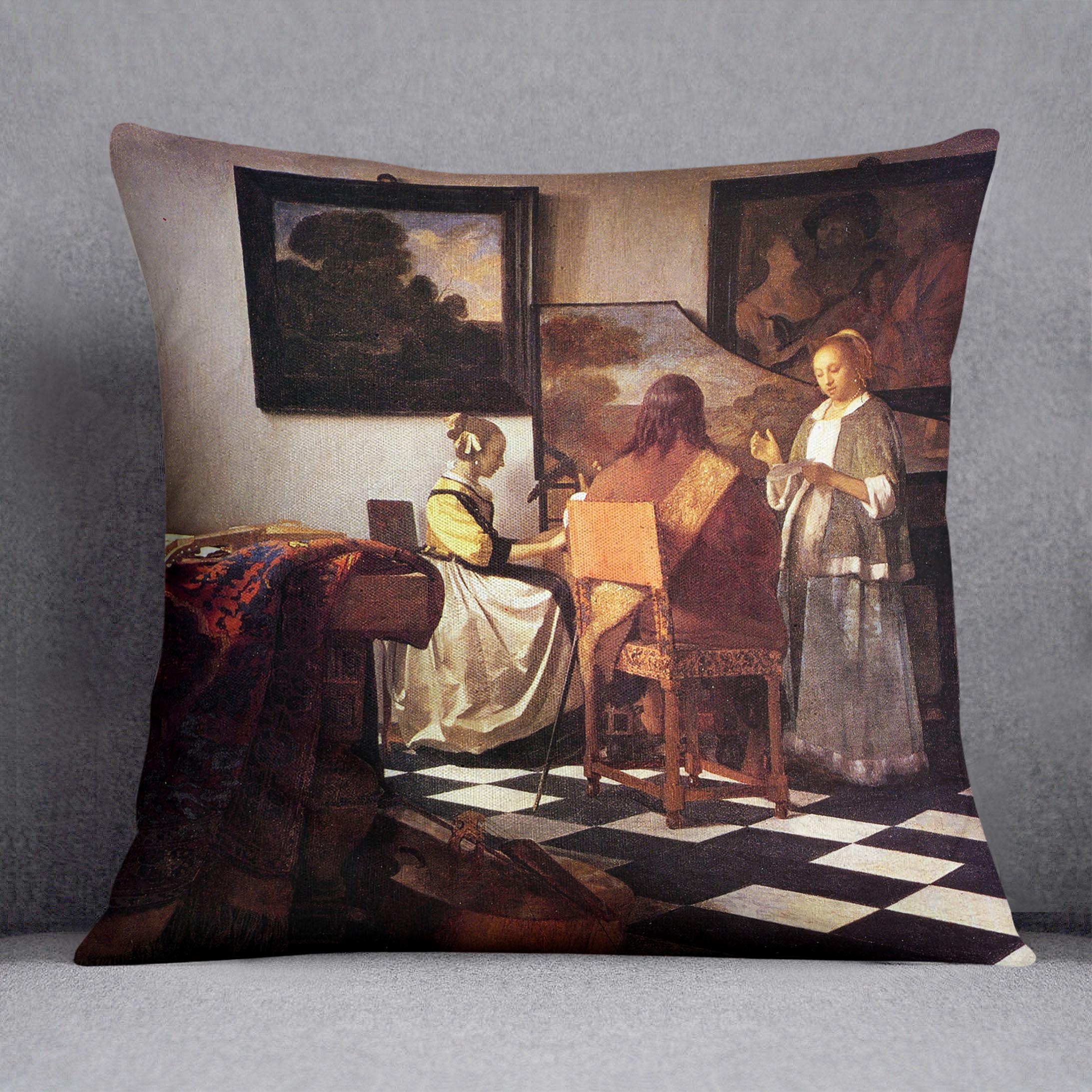 Musical Trio by Vermeer Cushion
