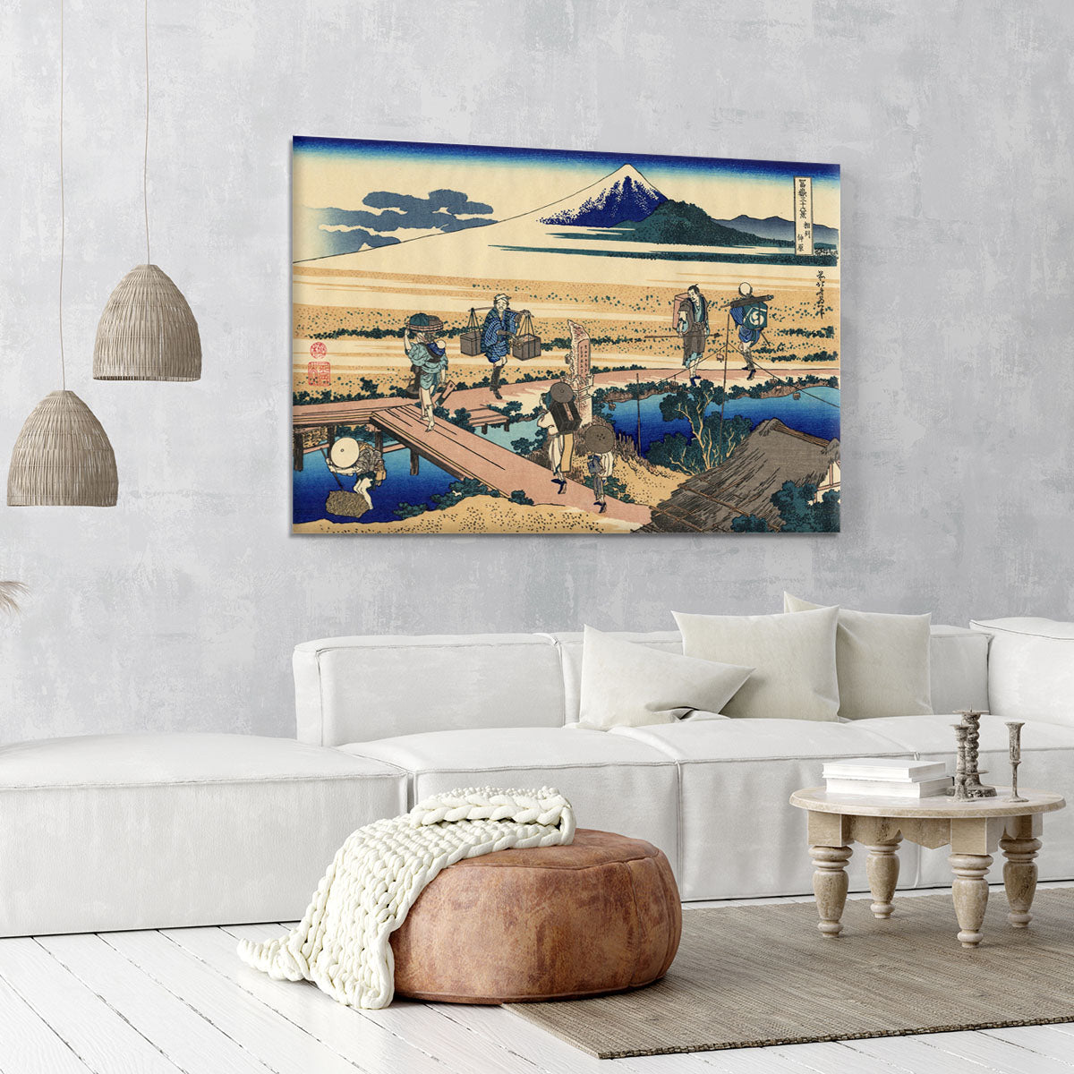Nakahara in the Sagami province by Hokusai Canvas Print or Poster - Canvas Art Rocks - 6