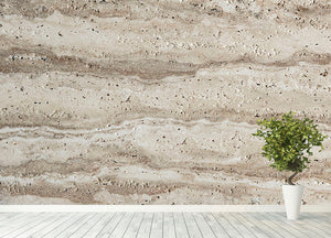 Natural Grey Tetxured Stone Wall Mural Wallpaper - Canvas Art Rocks - 4