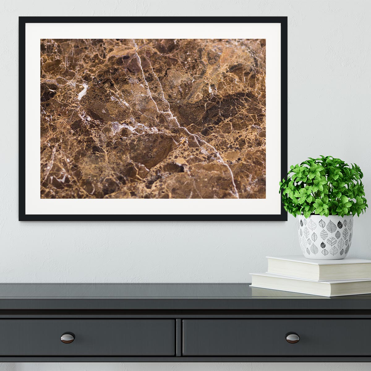 Natural Stone Framed Print - Canvas Art Rocks - 1