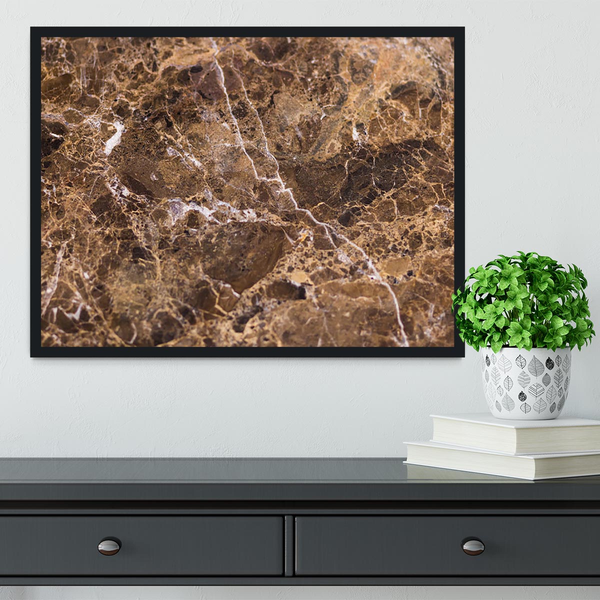 Natural Stone Framed Print - Canvas Art Rocks - 2