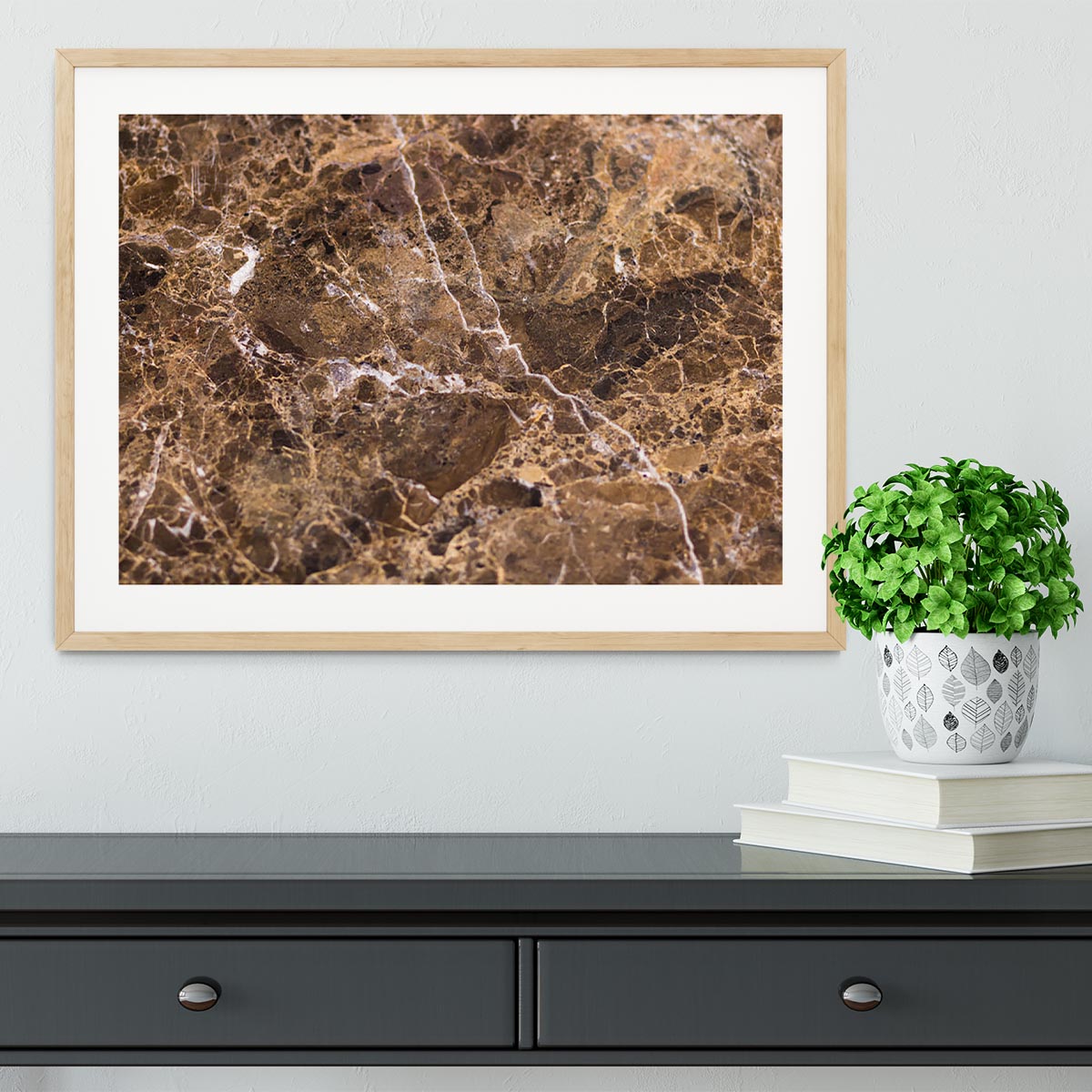 Natural Stone Framed Print - Canvas Art Rocks - 3