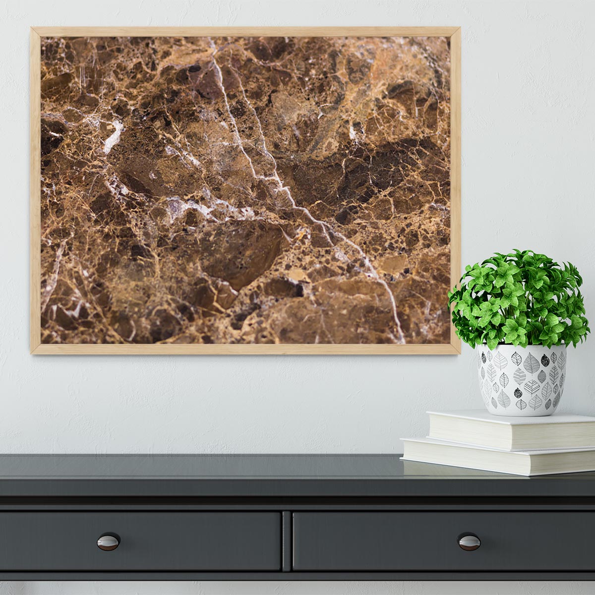 Natural Stone Framed Print - Canvas Art Rocks - 4