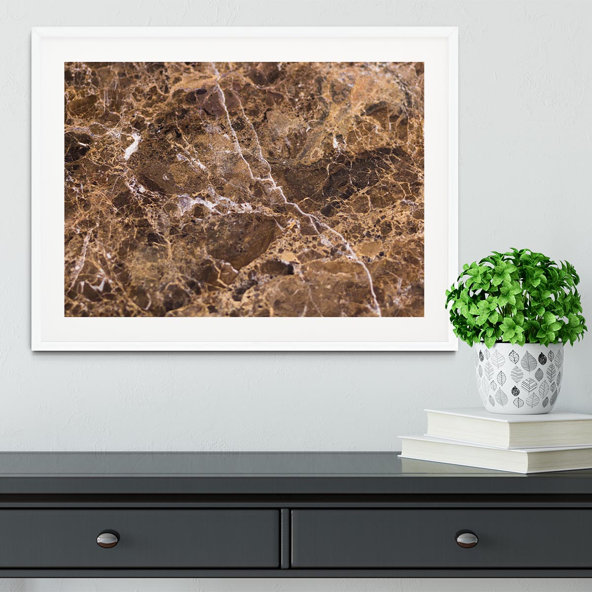 Natural Stone Framed Print - Canvas Art Rocks - 5