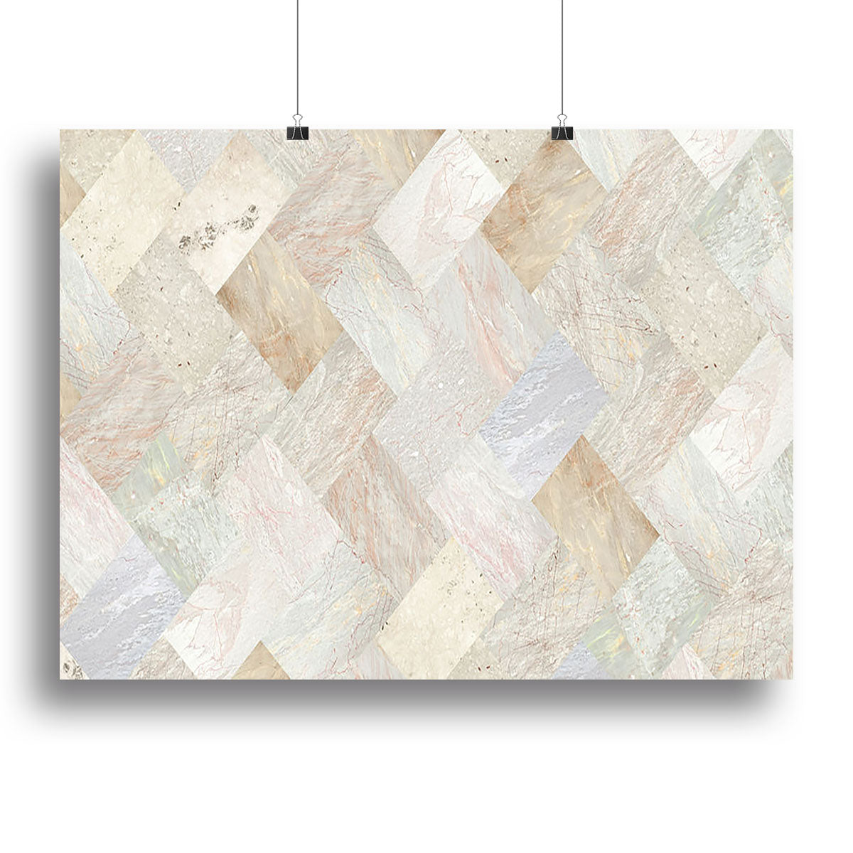 Netural Patterned Marble Canvas Print or Poster - Canvas Art Rocks - 2