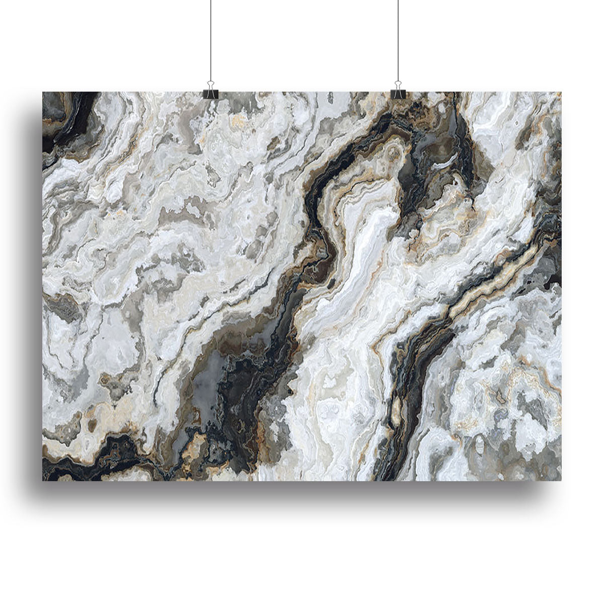 Neutral Coloured Marble Canvas Print or Poster - Canvas Art Rocks - 2