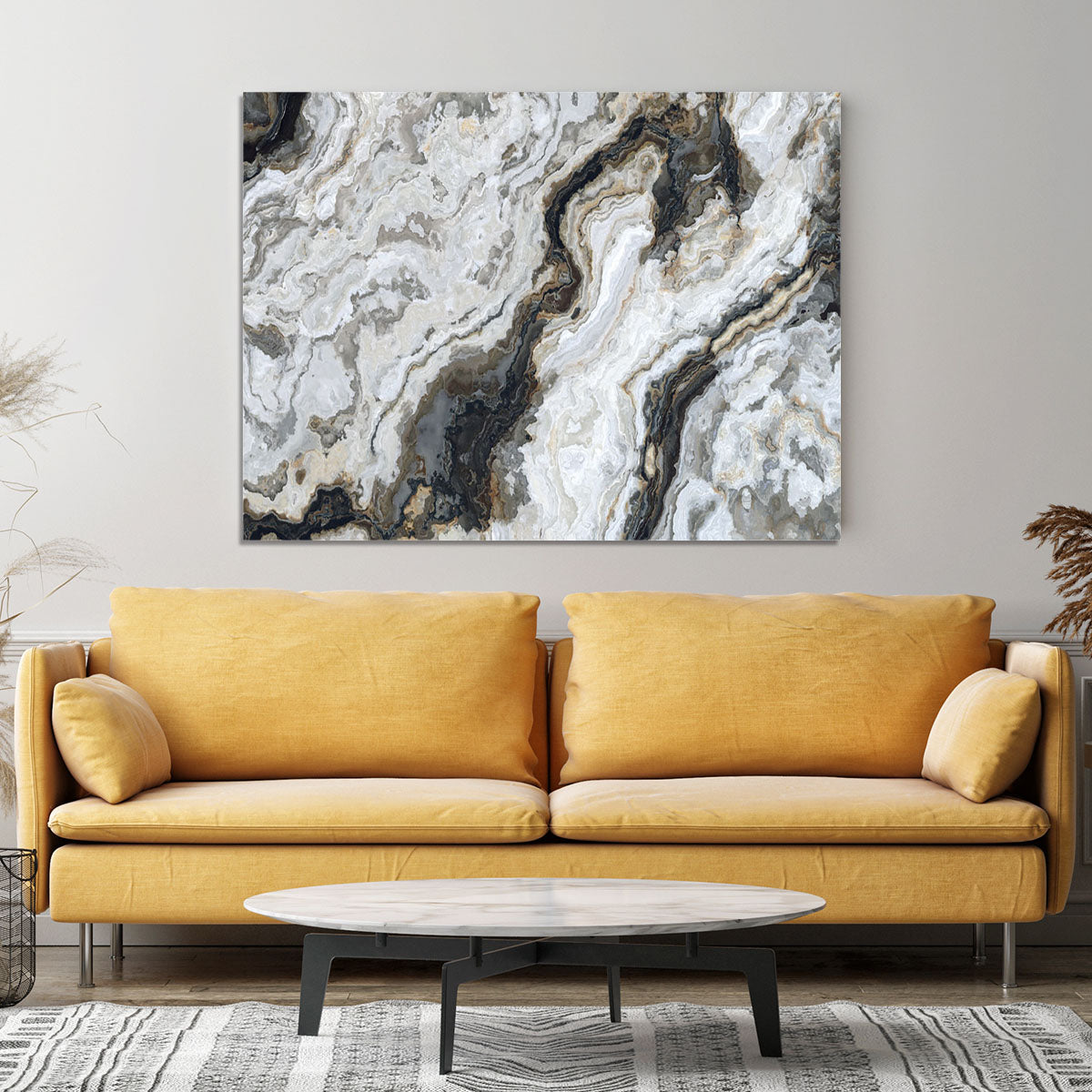 Neutral Coloured Marble Canvas Print or Poster - Canvas Art Rocks - 4