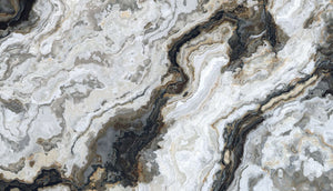 Neutral Coloured Marble Wall Mural Wallpaper - Canvas Art Rocks - 1