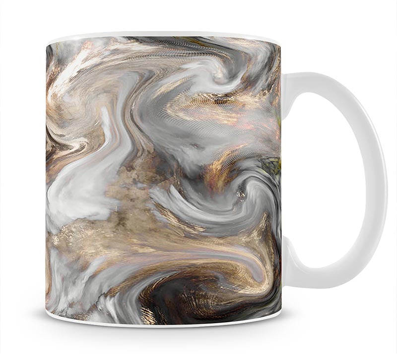 Neutral Stone Swirl Marble Mug - Canvas Art Rocks - 1