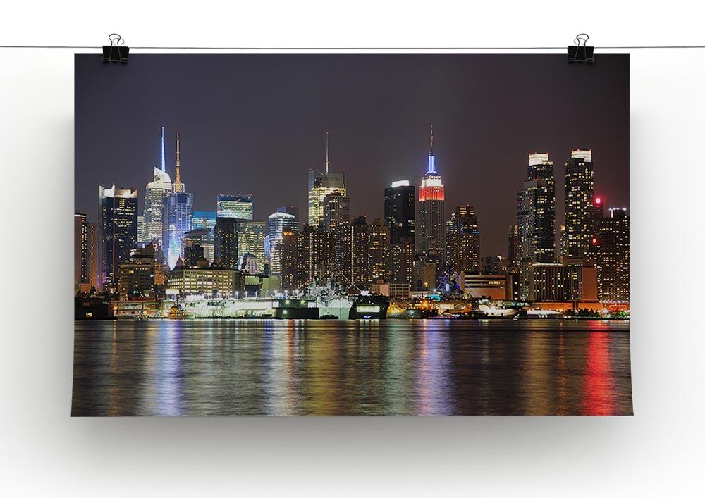New Jersey Weehawken waterfront Canvas Print or Poster - Canvas Art Rocks - 2