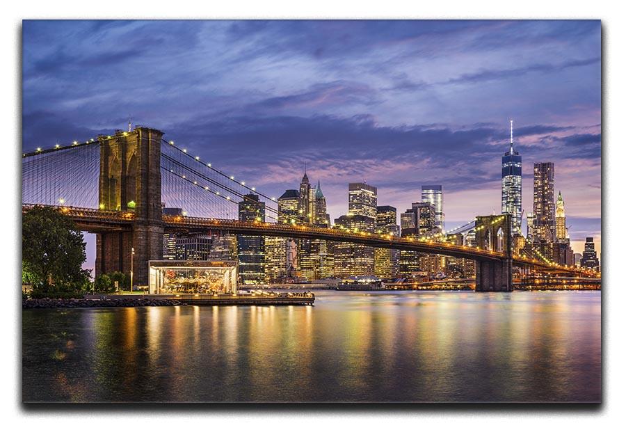 New York City at twilight Canvas Print or Poster  - Canvas Art Rocks - 1