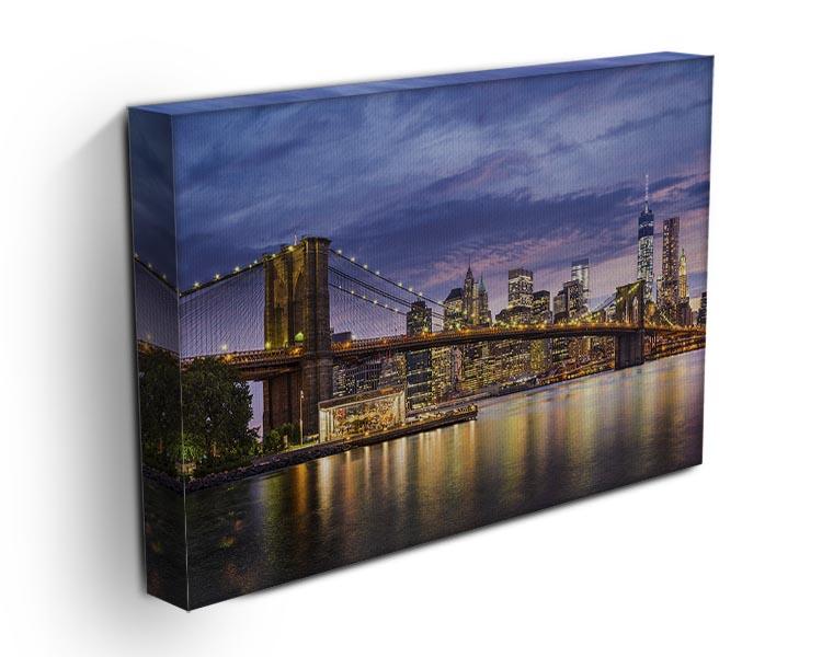 New York City at twilight Canvas Print or Poster - Canvas Art Rocks - 3