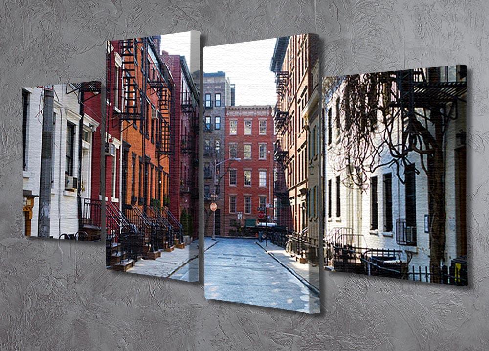 New York Historic buildings 4 Split Panel Canvas  - Canvas Art Rocks - 2
