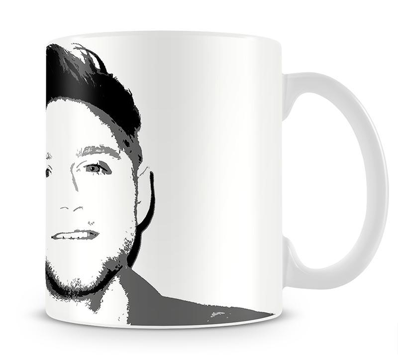Niall Horan of One Direction Black and White Pop Art Mug - Canvas Art Rocks - 1