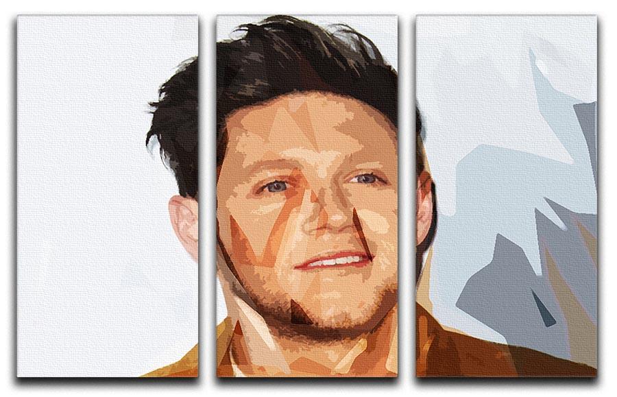 Niall Horan of One Direction Pop Art 3 Split Panel Canvas Print - Canvas Art Rocks - 1