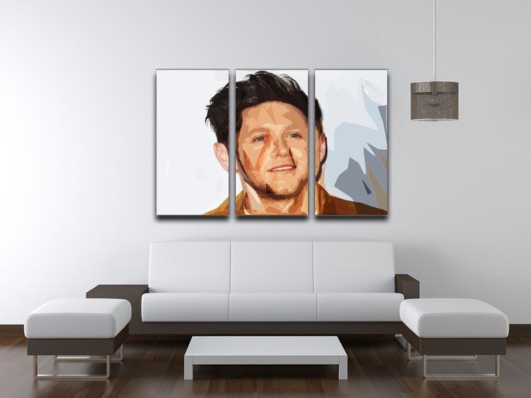 Niall Horan of One Direction Pop Art 3 Split Panel Canvas Print - Canvas Art Rocks - 3