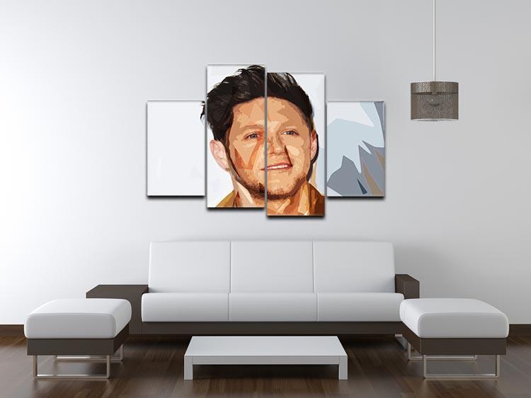 Niall Horan of One Direction Pop Art 4 Split Panel Canvas - Canvas Art Rocks - 3