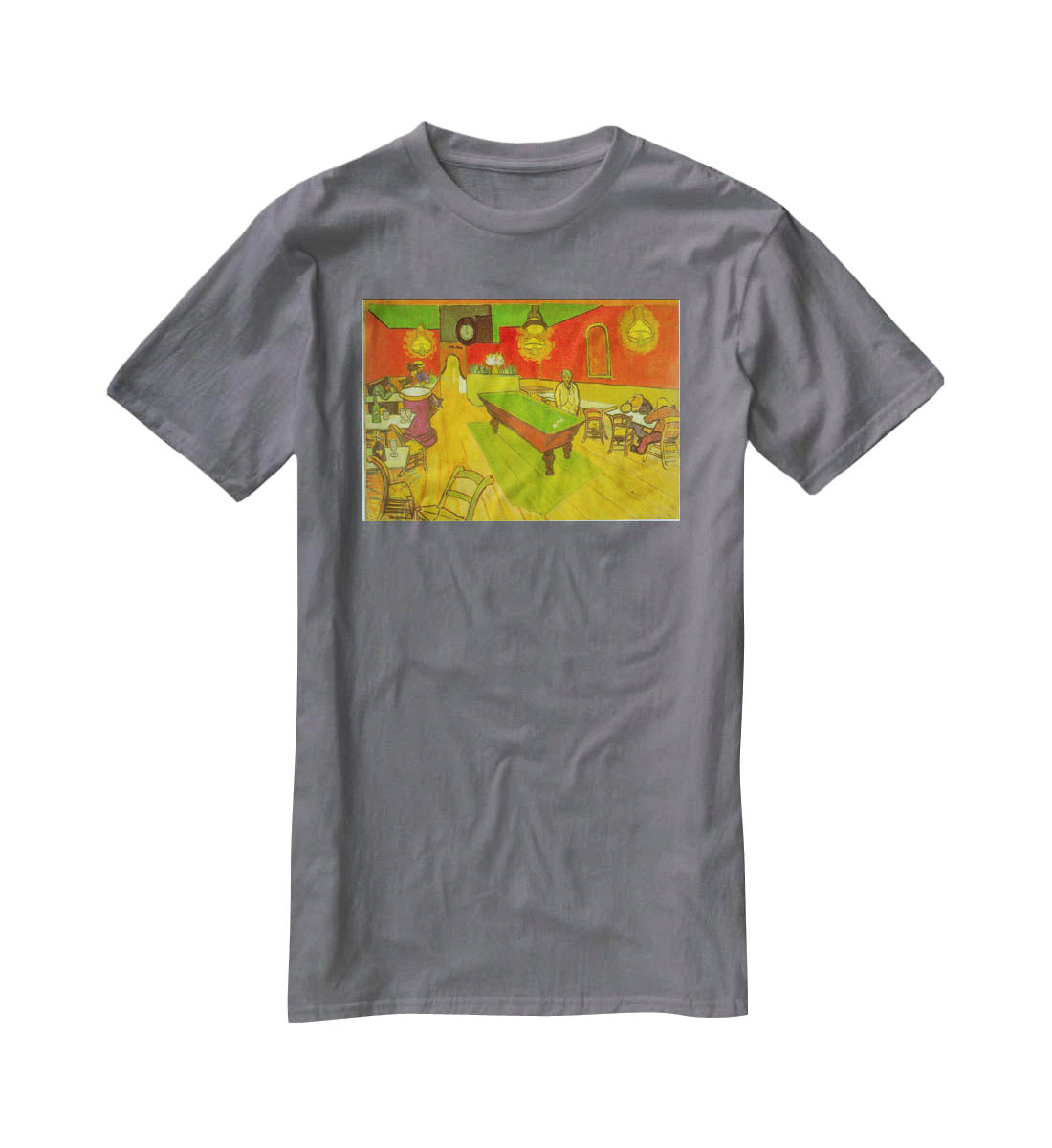 Night Cafe 2 T-Shirt - Canvas Art Rocks - 3
