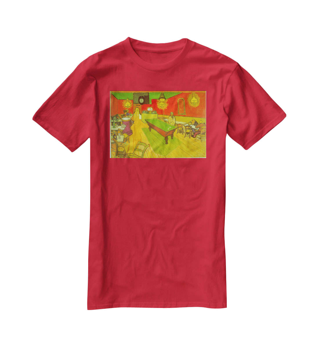 Night Cafe 2 T-Shirt - Canvas Art Rocks - 4