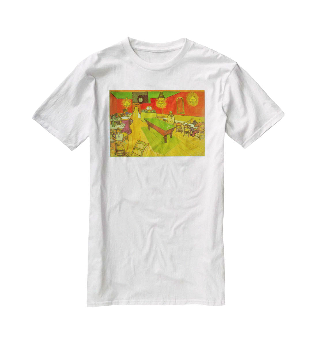 Night Cafe 2 T-Shirt - Canvas Art Rocks - 5
