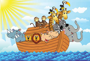 Noah Ark Wall Mural Wallpaper - Canvas Art Rocks - 1