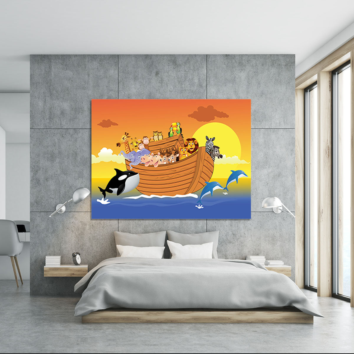 Noah Ark Whale Canvas Print or Poster - Canvas Art Rocks - 5