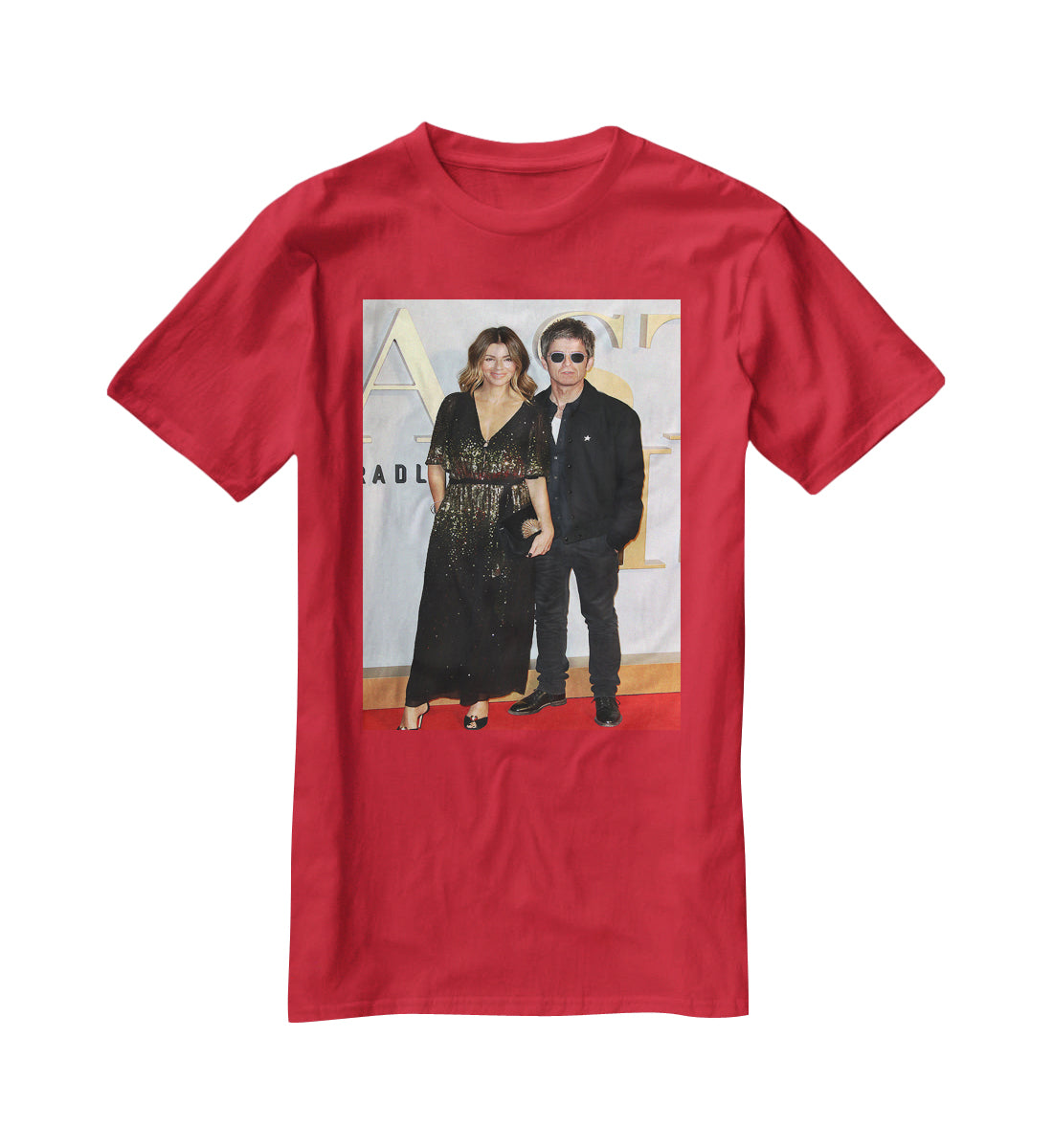 Noel Gallagher and Sara MacDonald T-Shirt - Canvas Art Rocks - 4