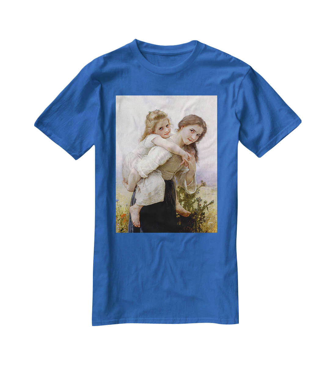 Not Too Much To Carry By Bouguereau T-Shirt - Canvas Art Rocks - 2