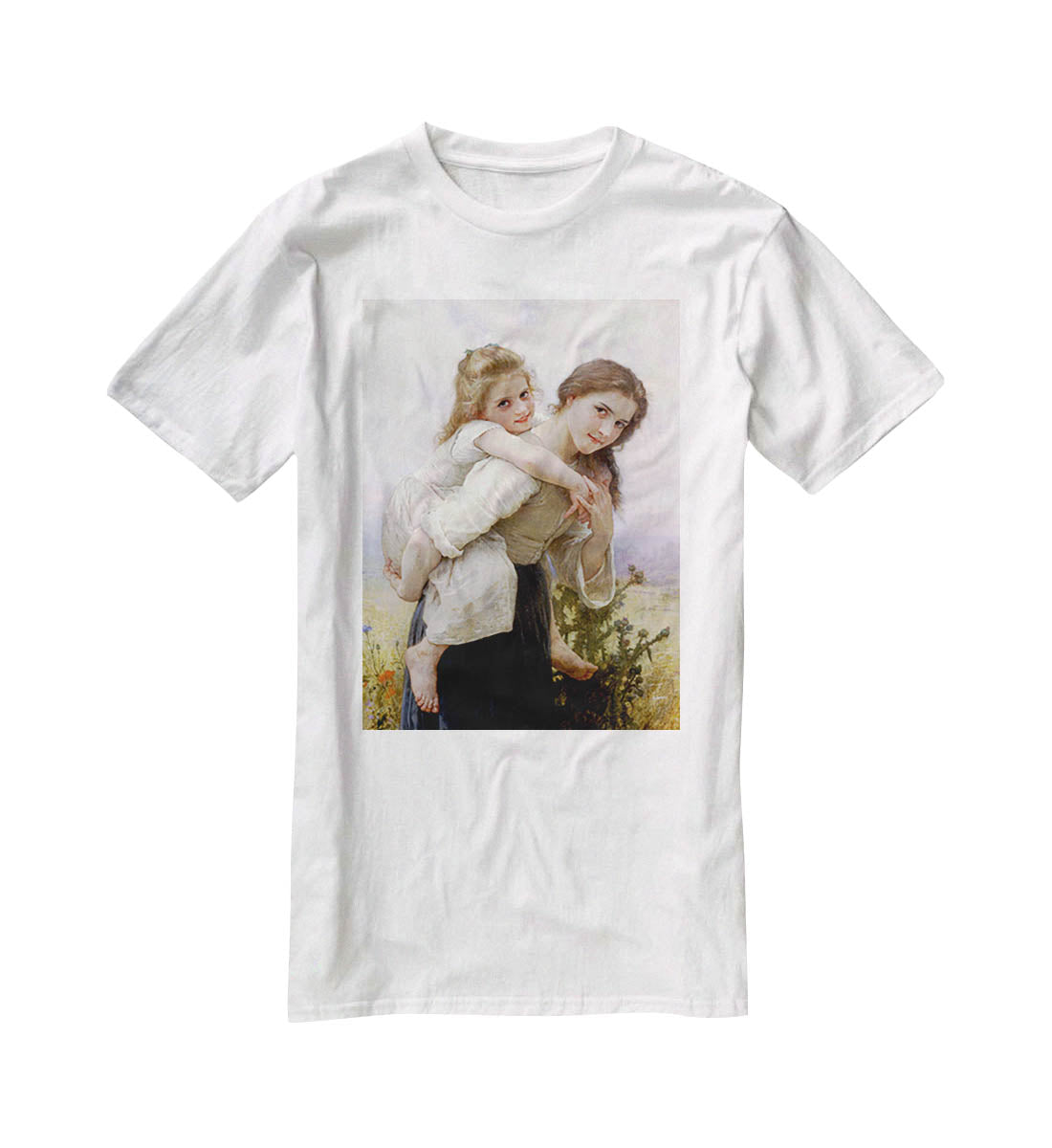 Not Too Much To Carry By Bouguereau T-Shirt - Canvas Art Rocks - 5