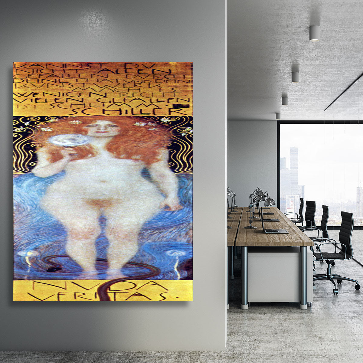 Nuda Veritas Naked Truth by Klimt Canvas Print or Poster - Canvas Art Rocks - 3