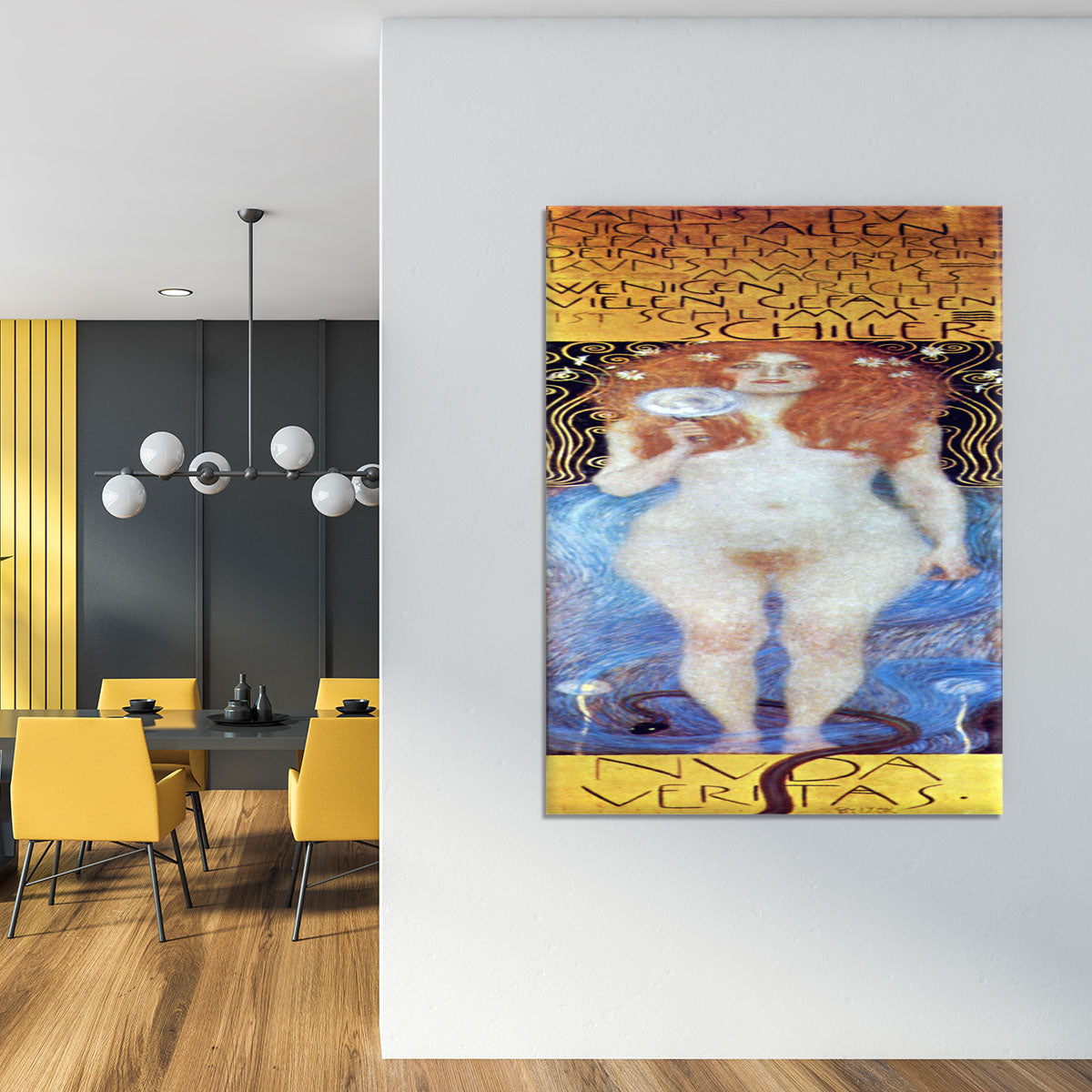 Nuda Veritas Naked Truth by Klimt Canvas Print or Poster - Canvas Art Rocks - 4