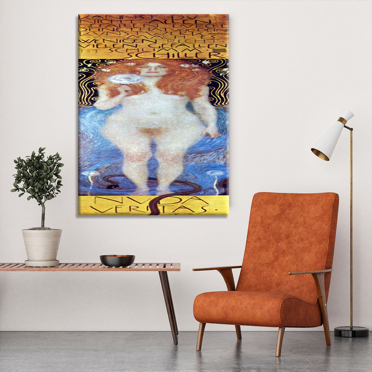 Nuda Veritas Naked Truth by Klimt Canvas Print or Poster - Canvas Art Rocks - 6