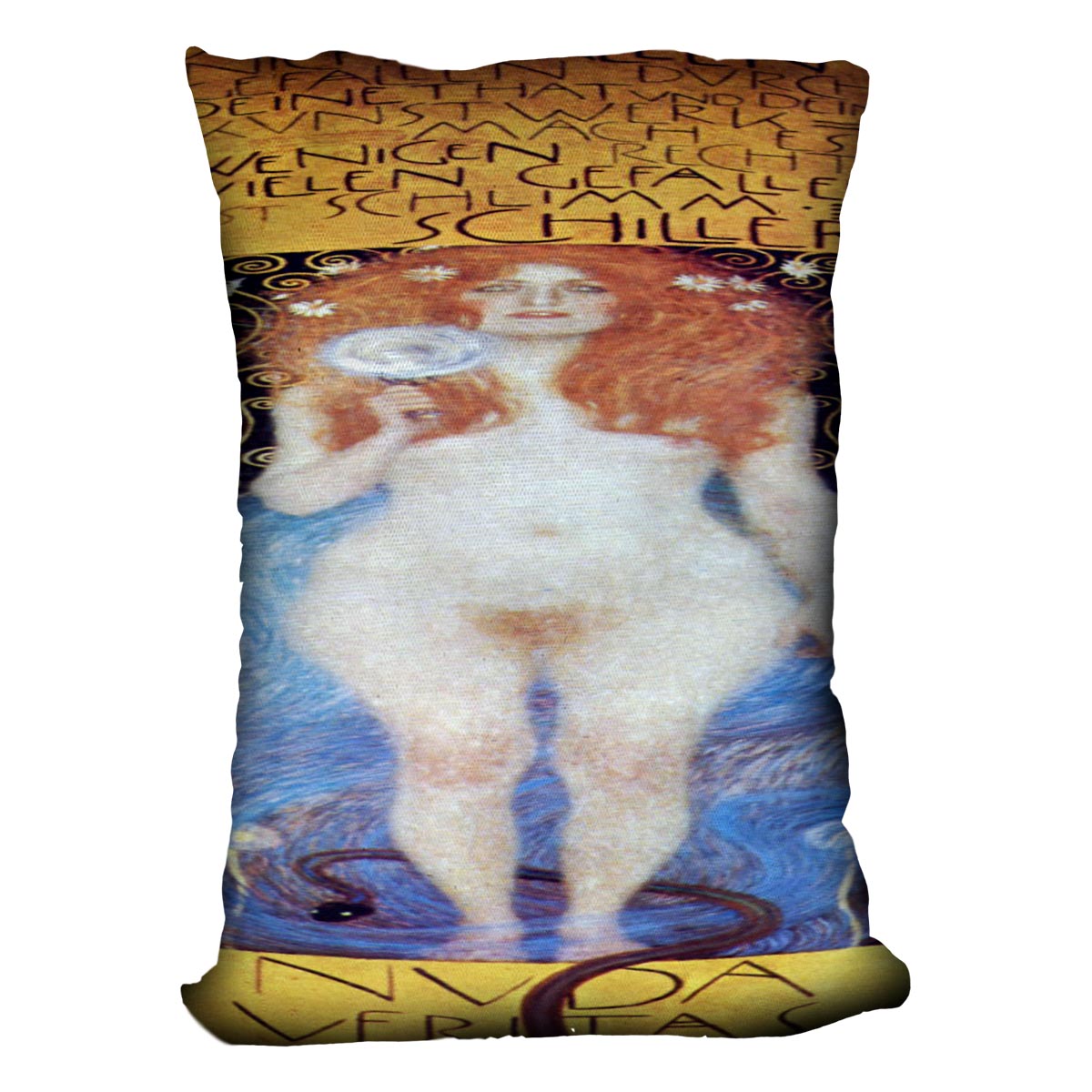 Nuda Veritas Naked Truth by Klimt Cushion