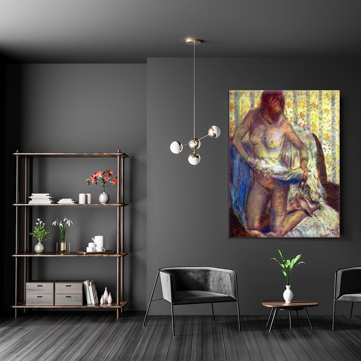 Nude Woman by Degas Canvas Print or Poster - Canvas Art Rocks - 5