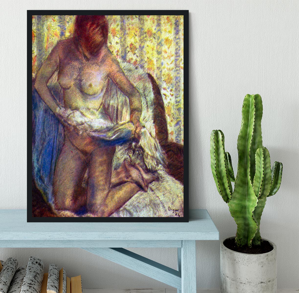 Nude Woman by Degas Framed Print - Canvas Art Rocks - 2