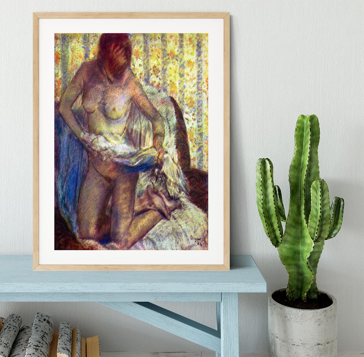 Nude Woman by Degas Framed Print - Canvas Art Rocks - 3