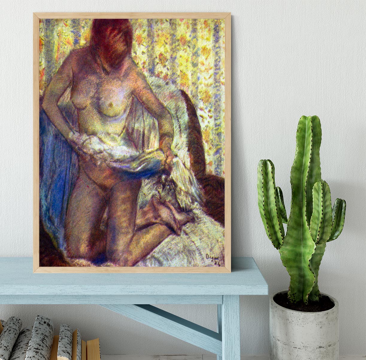 Nude Woman by Degas Framed Print - Canvas Art Rocks - 4