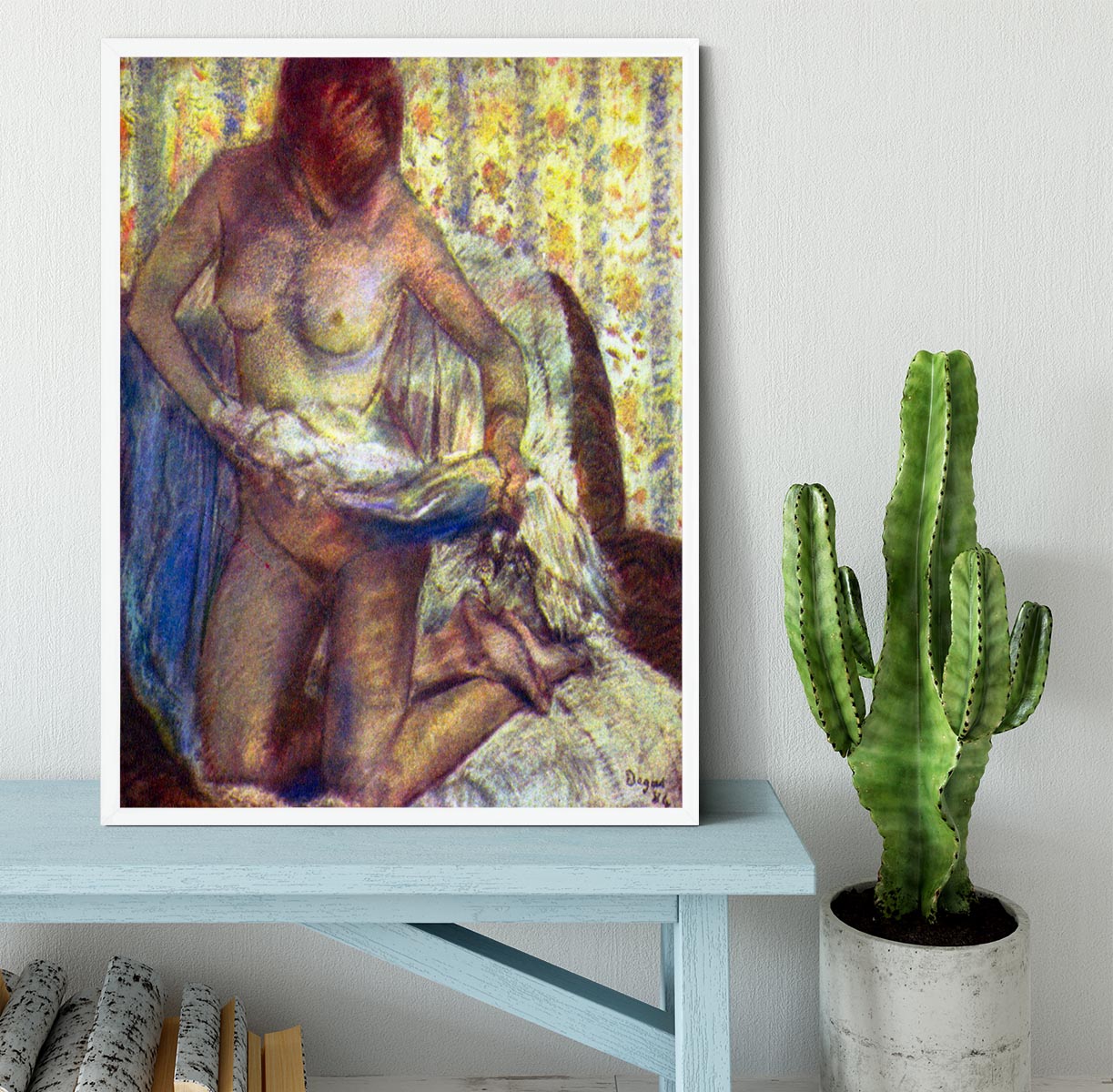 Nude Woman by Degas Framed Print - Canvas Art Rocks -6