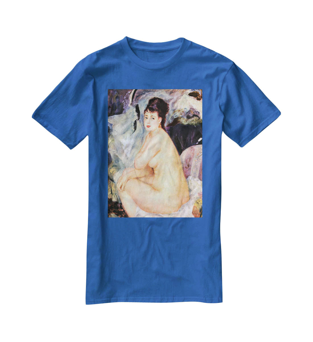 Nude female Anna by Renoir T-Shirt - Canvas Art Rocks - 2