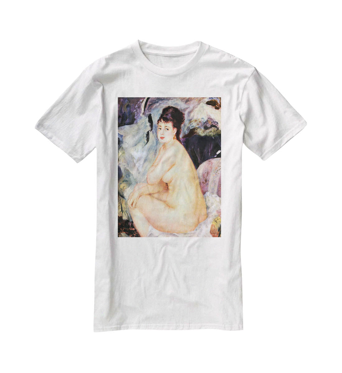 Nude female Anna by Renoir T-Shirt - Canvas Art Rocks - 5