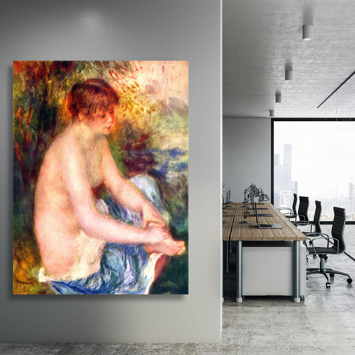 Nude in blue by Renoir Canvas Print or Poster - Canvas Art Rocks - 3