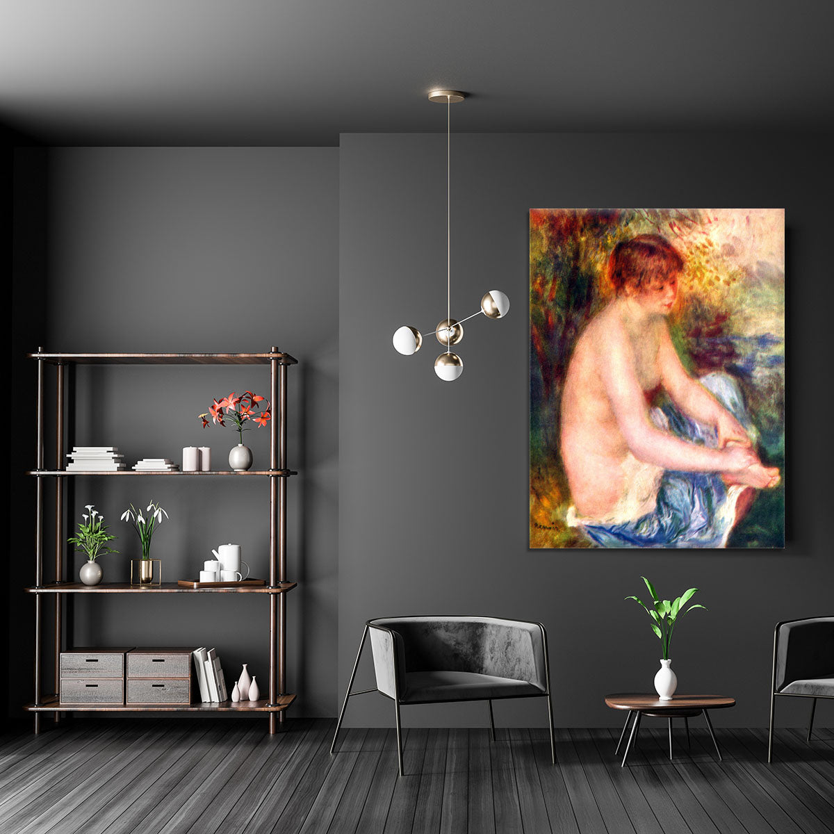 Nude in blue by Renoir Canvas Print or Poster - Canvas Art Rocks - 5