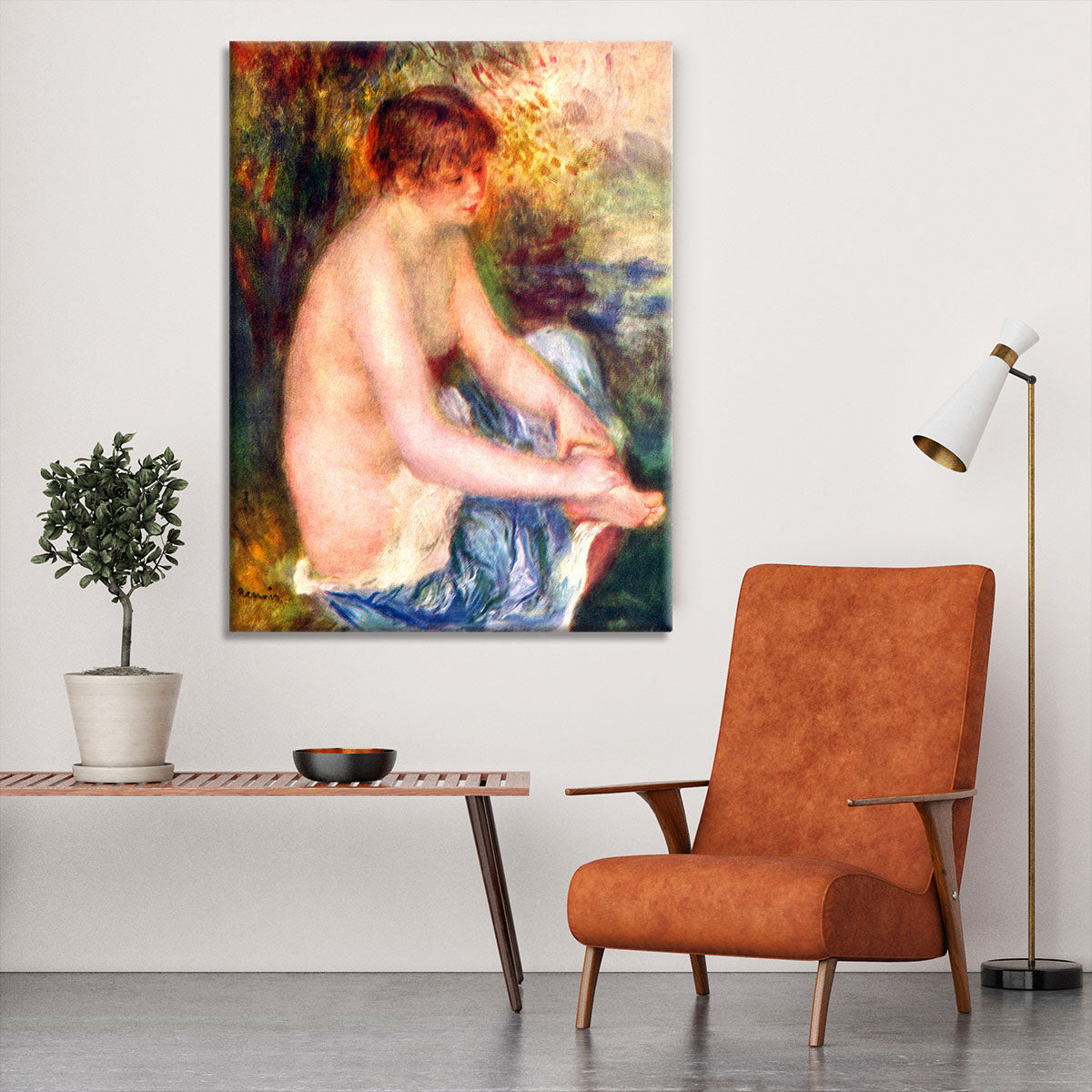 Nude in blue by Renoir Canvas Print or Poster - Canvas Art Rocks - 6