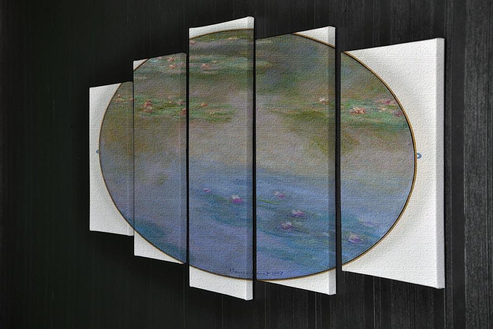 Nympheas By Manet 5 Split Panel Canvas - Canvas Art Rocks - 2