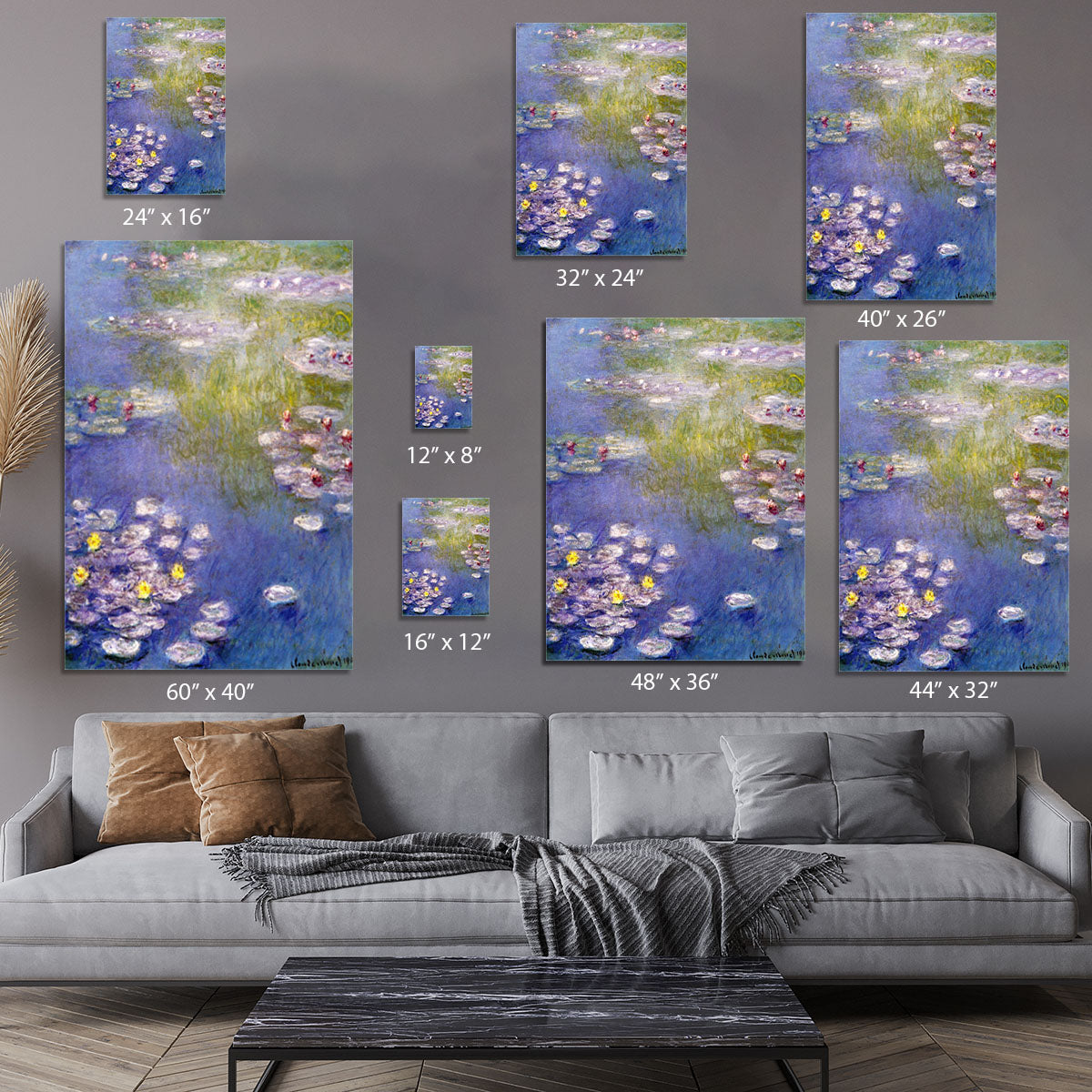 Nympheas at Giverny Canvas Print or Poster - Canvas Art Rocks - 7