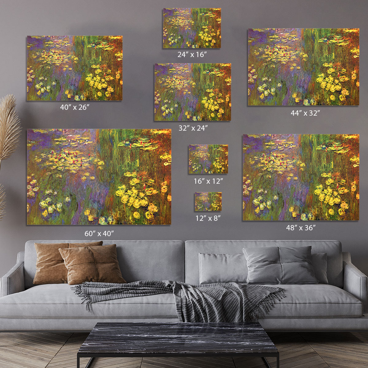 Nympheas water plantes Canvas Print or Poster - Canvas Art Rocks - 7