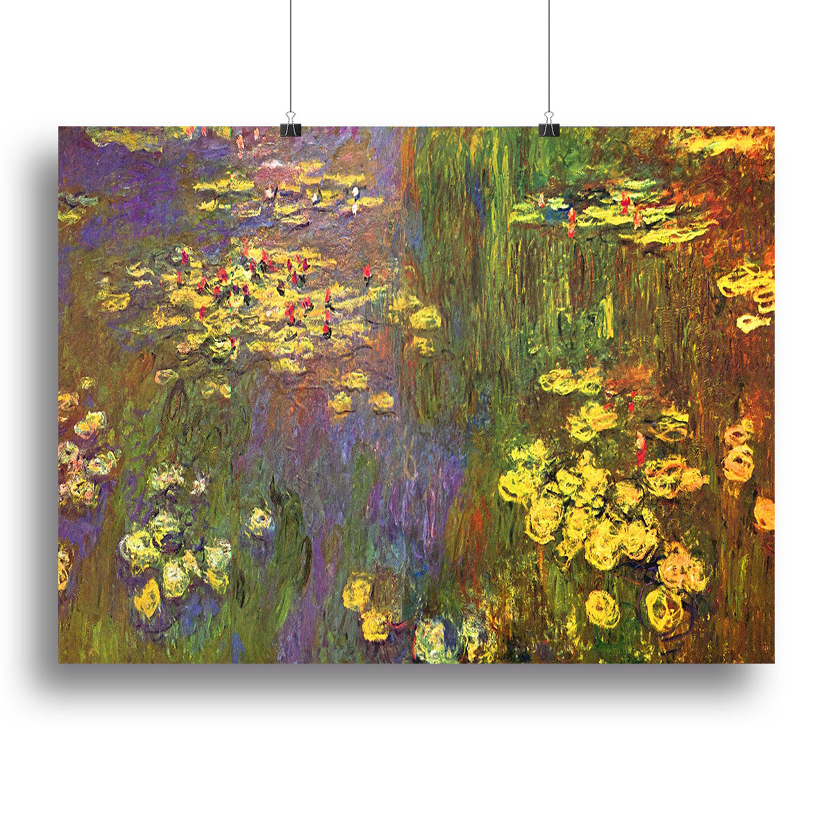Nympheas water plantes by Monet Canvas Print or Poster - Canvas Art Rocks - 2