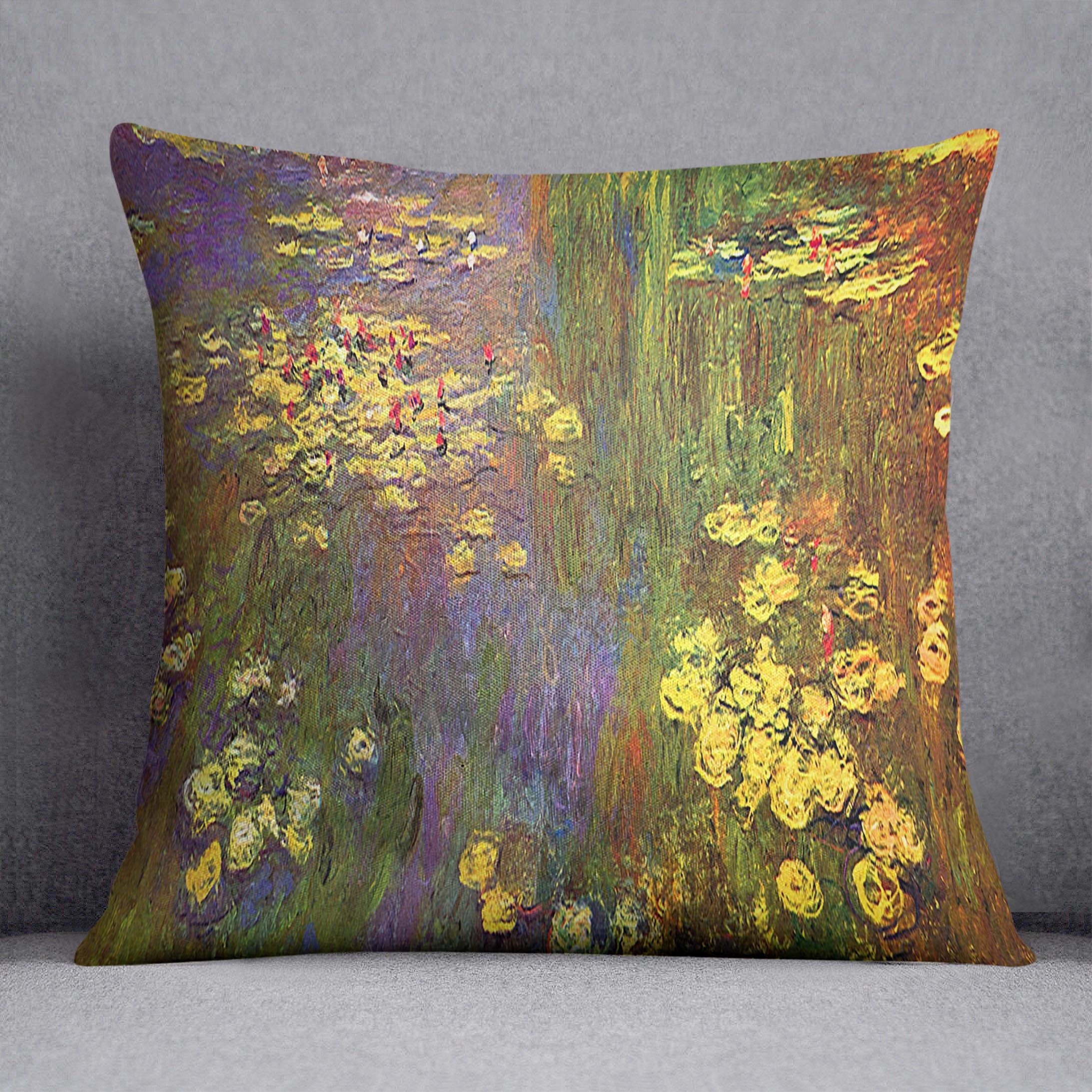Nympheas water plantes by Monet Cushion