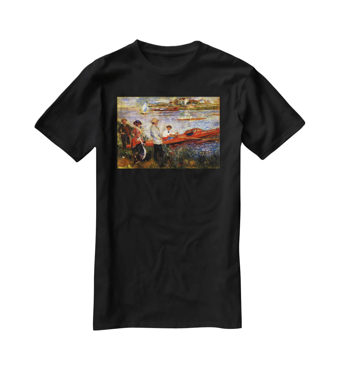 Oarsman of Chatou by Renoir T-Shirt - Canvas Art Rocks - 1