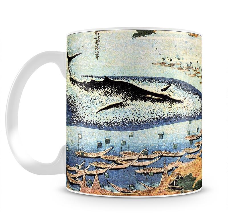 Ocean landscape and whale by Hokusai Mug - Canvas Art Rocks - 2